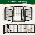 Yaheetech Dog Playpen Outdoor, 24 inch 8 Panels Dog Pen Indoor Heavy Duty Puppy - Image 9