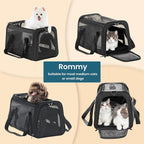 Airline Approved Cat Carrier, Soft-Sided Collapsible Pet Carrier - Image 9