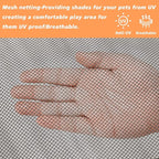 PJYuCien Dog Playpen Mesh Top Cover, Fits 24 Inch 8 Panels Regular Octagon - Image 4