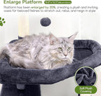 Globlazer Extra Large Platform Cat Tree, 65in Sturdy Cat Scratching Tree - Image 2