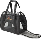 Pawer Soft-Sided Pet Carrier for Cat and Small Dog, Medium Size, Washable 600D - Image 2
