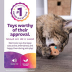 SmartyKat Chickadee Chirp Electronic Sound Cat Toy, Contains Catnip, Battery - Image 2