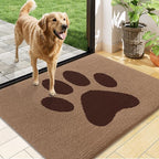 Buganda Dog Door Mat for Muddy Paws, Absorbent Dirt Trapper Non Slip Indoor by Buganda