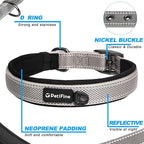 PetiFine Dog Collar for Large Dogs, Neoprene Padded and Adjustable, Reflective - Image 3