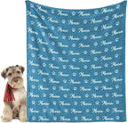 Personalized Dog Blanket, Customized Pet Blankets by GlisterGlow