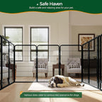 Yaheetech Dog Playpen Outdoor, 47 inch 6 Panels Dog Pen Indoor Heavy Duty Puppy - Image 3