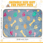 Chumia 18 Pcs Fleece Pet Blanket Soft Warm Sleep Mat Fluffy Cute Puppy Supplies - Image 2