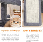 YOUPET Cat Tree with Cat Scratching Post - Image 6