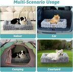 Orthopedic Dog Bed for Large Size Dog, Soft and Warm Faux Fur Extra Large Sofa - Image 7