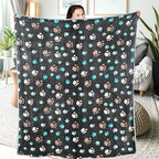Dog Blankets for Large Dogs, Soft Fluffy Flannel Pet Blanket Mat Cover for Bed - Image 6