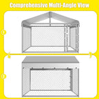 Dog Kennel Outside with Roof, Large Dog Run Enclosure, Outdoor Heavy Duty Pens - Image 8