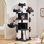 Yaheetech 68.5in Cat Tree for Large Cats, Large Condo, Stable Pet Play House - Image 3