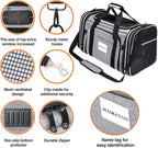 TSA Airline Approved Soft Sided Pet Carrier Top Loading 4 Side Expandable Large - Image 5