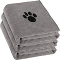 3 Pack Microfiber Dog Towels for Drying Dogs, Super Absorbent and Soft Pet by Puomue