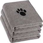 3 Pack Microfiber Dog Towels for Drying Dogs, Super Absorbent and Soft Pet by Puomue