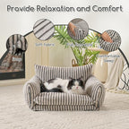 Hollypet Cat Bed Fluffy Plush Mutifuctional Double-Layer Soft Pet Couch - Image 6