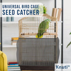 Universal Bird Cage Seed Catcher Universal Mesh Skirt Cover Stretchy Small - Image 2