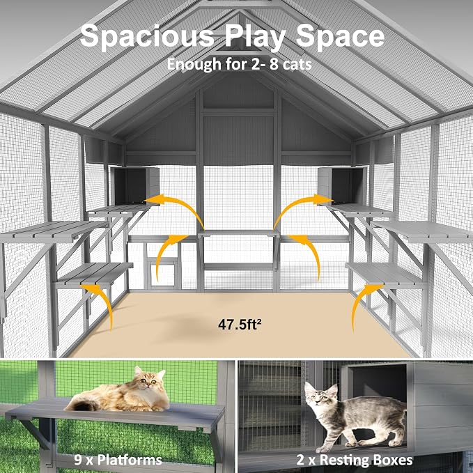 Cat Catio, Large Catio Outdoor Cat Enclosure - Image 2