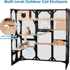 71.1" L Large Cat Catio Outdoor Cat Enclosure Window Acess, Walk-in Cat Cage - Image 7