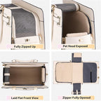 Dog Purse Carrier for Small Dogs, Stylish Foldable Pet Carrier Purse Tote Bag - Image 6