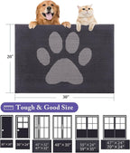 Buganda Dog Door Mat for Muddy Paws, Absorbent Dirt Trapper Washable Indoor - Image 2