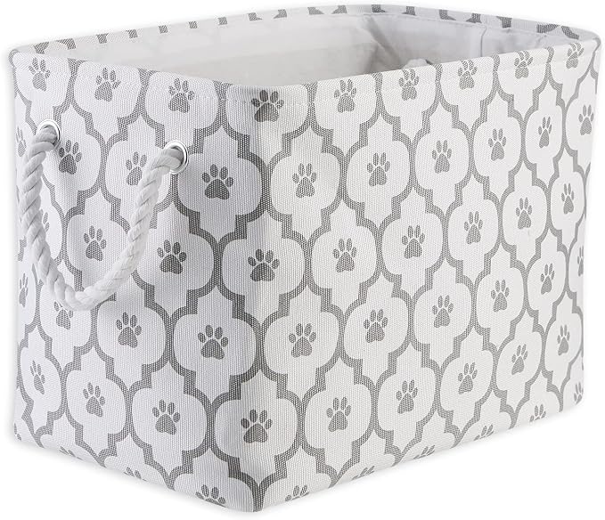 Bone Dry Pet Storage Collection Lattice Paw Print, Medium Rectangle by BoneDry