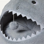Amazon Basics Cat House Shark Shape Cat Cave Bed - Image 3