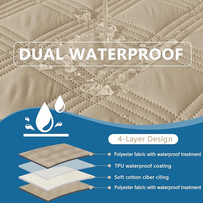 hyha Waterproof Dog Blanket, Reversible Pet Bed Blanket, Soft Sofa Couch Cover - Image 2