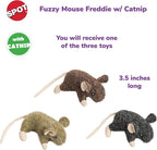 SPOT Fuzzy Mouse Freddie Cat Toy - Image 2