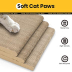Cat Scratcher Lounge, 23 Inch L-Shaped Cat Scratch Pad, Vertical & Horizontal - Image 6