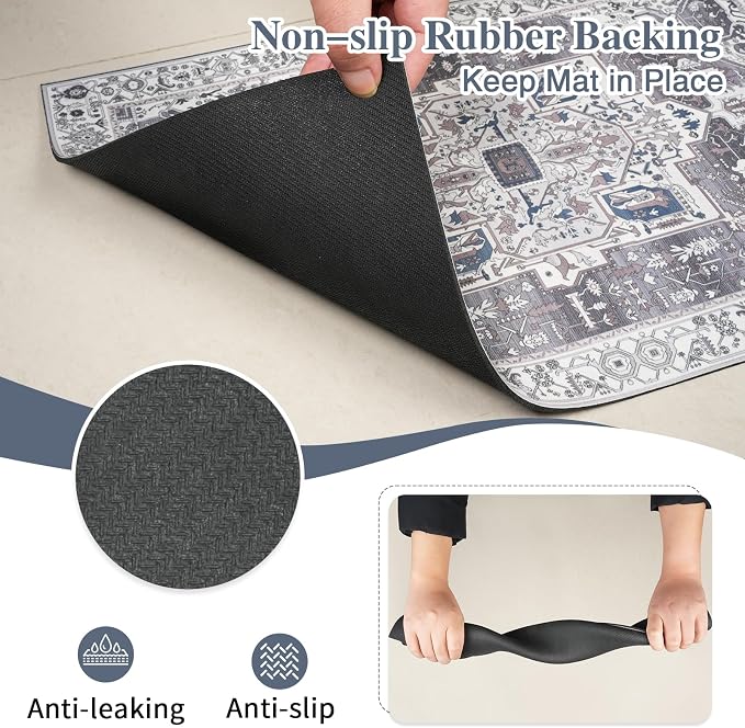 famibay Dog Food Mat, Absorbent Cat Dog Mats - Image 5