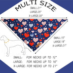 Realeaf 4th of July Dog Bandanas 2 Pack, Reversible American Flag Pet Scarf - Image 2