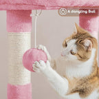 Yaheetech Cat Tree, 42in Play Tower - Image 5