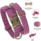 Didog Soft PU Leather Dog Collar, Stylish Quick Released Dog Collar - Image 2