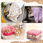 Tatuo 4 Pcs Dog Blanket for Pet Cat Blankets Indoor Puppy Teething Stuff Toys - Image 4
