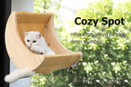 HAPYKITYS Window Cat Bed Moon Perches, Mounted - Image 4
