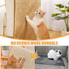 4 Pack Cat Scratcher Mat, Fabric Sisal Cat Scratching Pad - Image 4