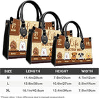 Personalized Pet Mom Leather Handbag – Custom Name Dog Cat Photo Purse - Image 6