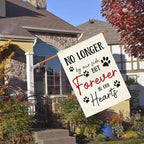 Pet Memorial House Flag No Longer By My Side Forever in Our Heart 28x40 Inch - Image 2