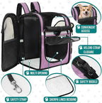 PetAmi Dog Backpack Carrier For Small Large Cat, Ventilated Pet Hiking Backpack - Image 4