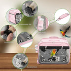 Suertree Bird Carrier Airline Approved, Bird Travel Cage - Image 3