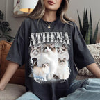 Custom Bootleg Rap Tee, Personalized Girlfriend Vintage Graphic T-Shirt - Image 2