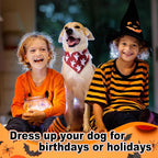 Sanwuta 120 Pcs Halloween Dog Bandanas Bulk Skeletons Pumpkin Bat Skull Ghost - Image 6