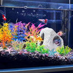 COMSUN 12 PCS Aquarium Decoration Cave Set, Ceramic Fish Tank Hideaway Rock - Image 7