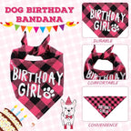 Weewooday Dog Birthday Party Supplies Birthday Boy Girl Cake Bandana Triangle - Image 4