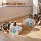 Stainless Steel Cat Water Fountain: 108oz/3.2L Pet Water Fountains Cat Watering - Image 3