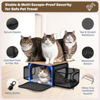 Top and 2 Sides Expandable Cat Carrier 18x13.5x9.5, TSA Airline Approved Dog - Image 5