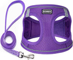 Dog Harness with Leash Set, No Pull Adjustable Reflective Step-in Puppy Pet by BOOMIBOO