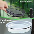 Bird Feeder Station with Metal Mesh Tray and Water Bowl - Image 5