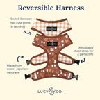 Lucy & Co. Cute Reversible Dog Harness Walking Halter - Image 2